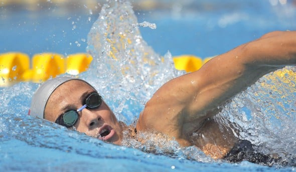 Women's 1,500m freestyle preliminary heat