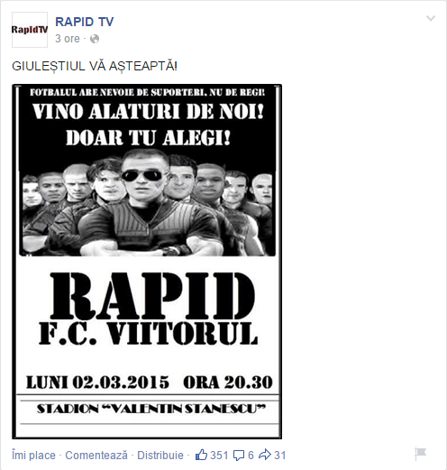 afis rapid viitorul rapid tv