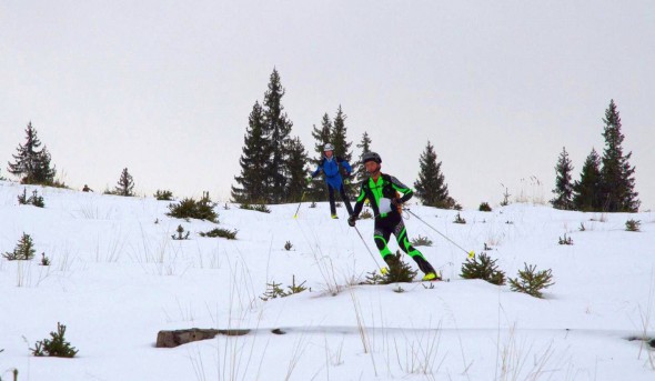 coborare schi alpinism