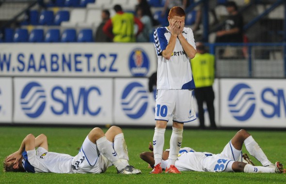 Fotbal UEFA Evropská liga 09/10 4.pøedkolo Liberec Dinamo Bukure