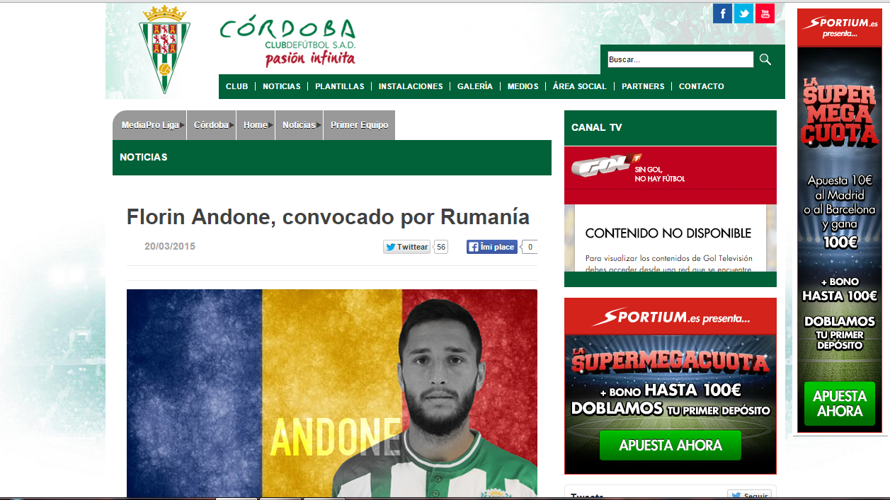 Florin Andone site