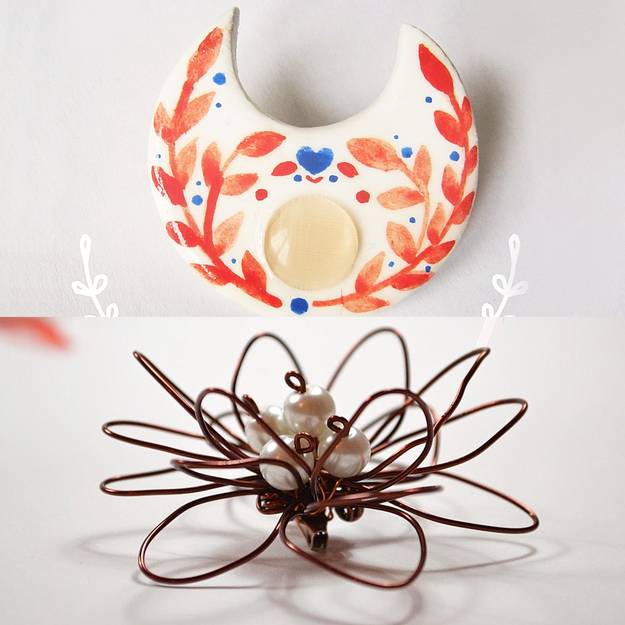 Florile primăverii transpuse în bijuterii purtabile