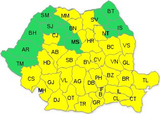 COD GALBEN DE VISCOL ȘI NINSORI. Vezi până când ține urgia