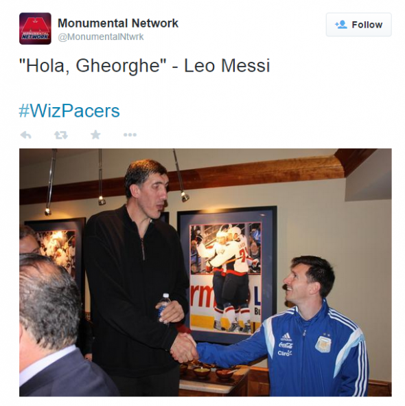 Leo Messi l-a salutat pe Ghiță Mureșan FOTO: Instagram