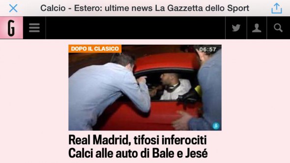 Fanii celor de la Real Madrid şi-au înjurat favoriţii şi au lovit maşinile jucătorilor! / FOTO