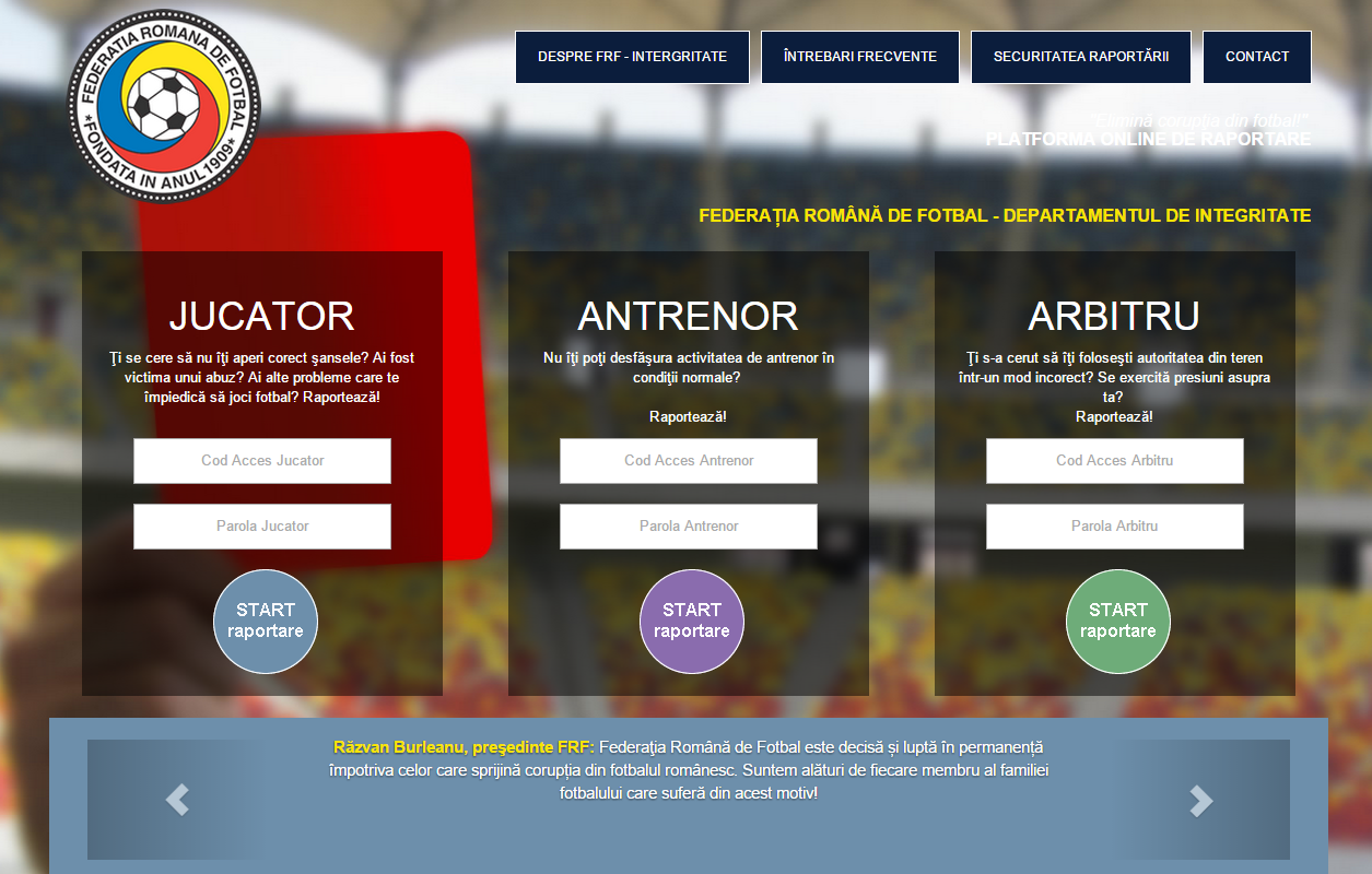 FRF platformă anti blat