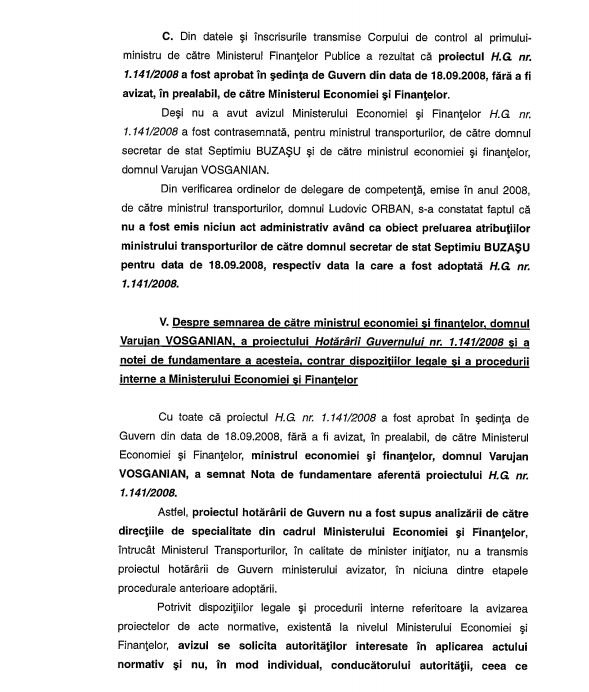 Guvernul sesizează DNA pentru contractul Transalpina, arătând implicarea lui Orban şi Vosganian