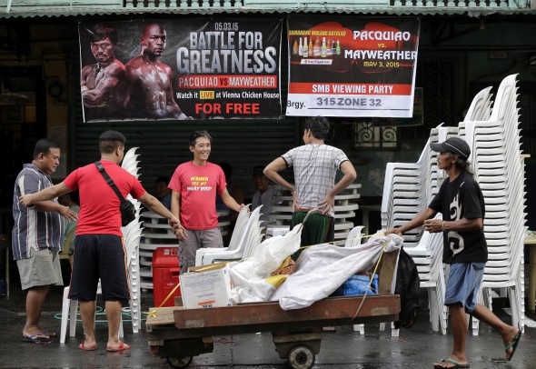 Filipinos prepare ahead of Pacquiao-Mayweather bout