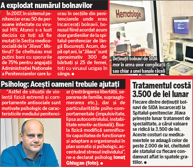 Detalii terifiante! Ce se întâmplă la bolnavii de SIDA închiși la Jilava Ce i-au făcut unui gardian îți va da fiori