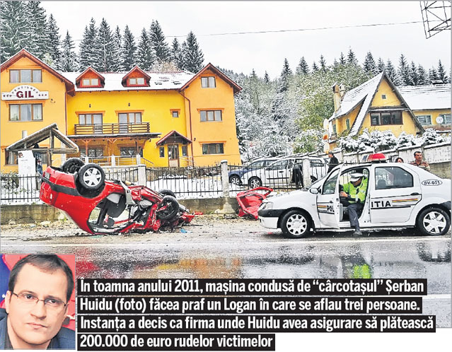 Vor să nu mai dea despăgubiri de milioane de euro | Firmele de asigurări le-au cerut medicilor legişti să întocmească un barem pentru a stabili sume fixe pentru “daunele” victimelor accidentelor