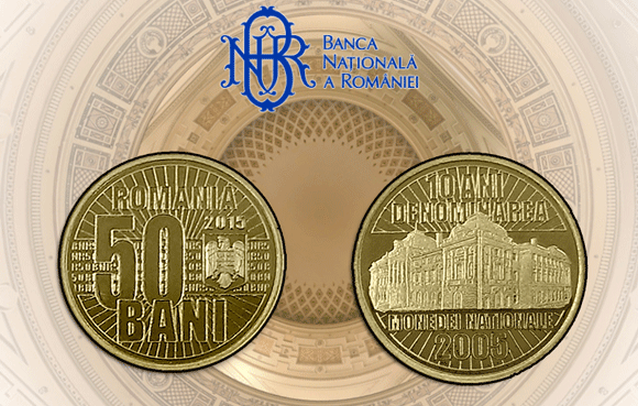 Banca Naţională pune în circulaţie o nouă monedă de 50 de bani! FOTO