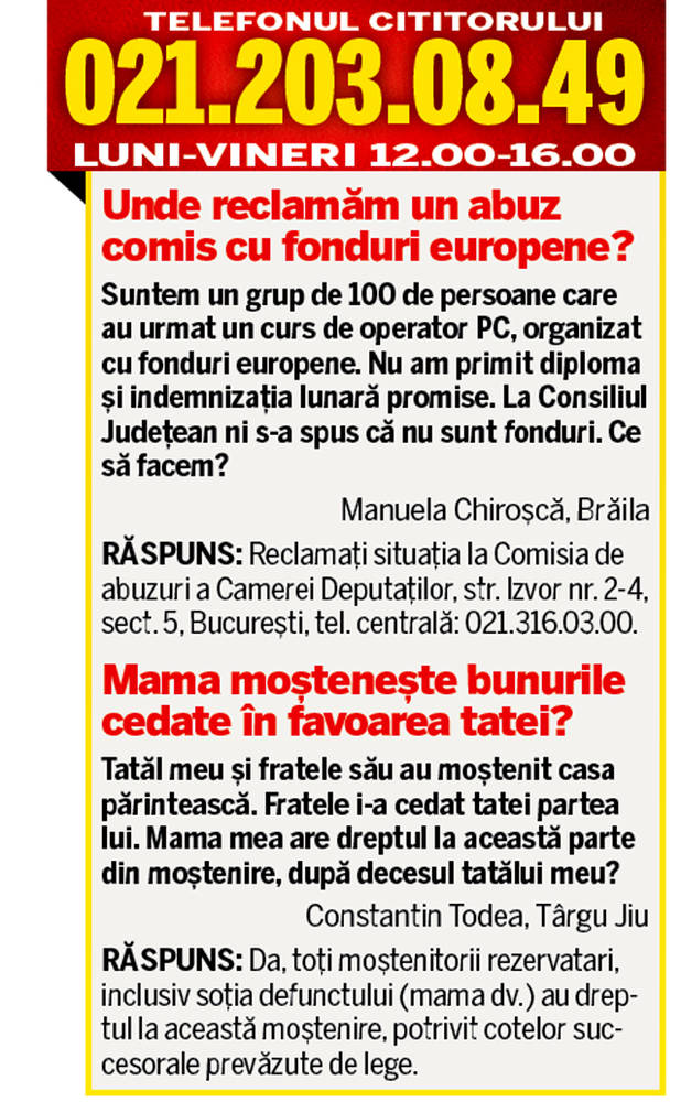 LIBERTATEA TE AJUTĂ: Cine sancţionează comitetul de bloc?