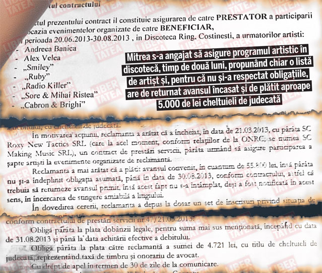 Soțul Andreei Bănică, executat silit după ce a încasat 10.000 de euro și a dispărut