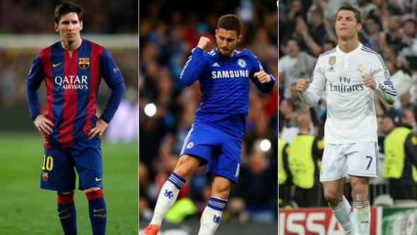 Messi hazard ronaldo