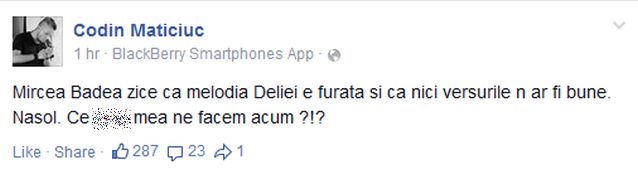 Codin Maticiuc îi răspunde lui Mircea Badea: ”Ce **** mea ne facem acum?!?”