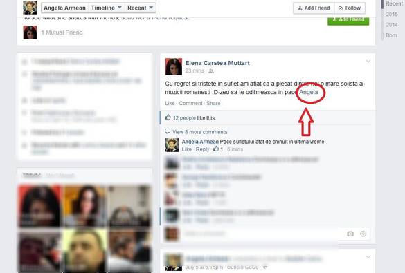 Gafă crucială! Elena Cârstea "a omorât" o altă Angela