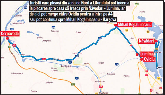 Scapă de aglomeraţie! Nu trebuie ca relaxarea din weekendul petrecut la mare să se piardă pe drum