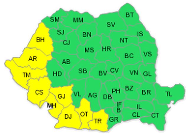 Temperaturi SUFOCANTE în weekend. Meteorogii au emis COD GALBEN de caniculă. Vezi zonele vizate