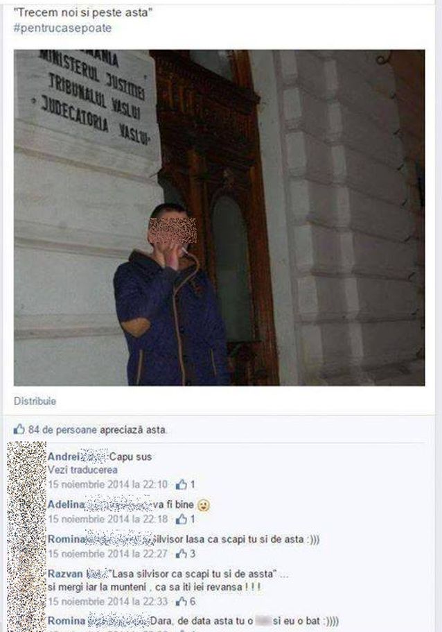 ŞOCANT! Ce a postat pe Facebook unul dintre violatorii din Vaslui