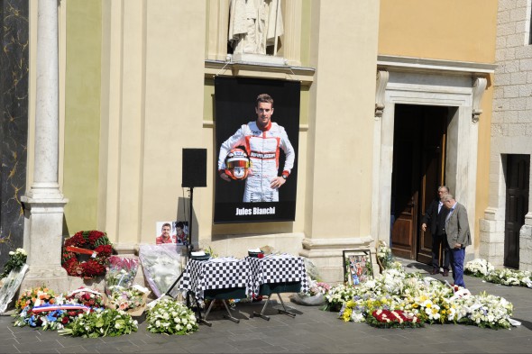 Jules Bianchi Funeral Service in Nice