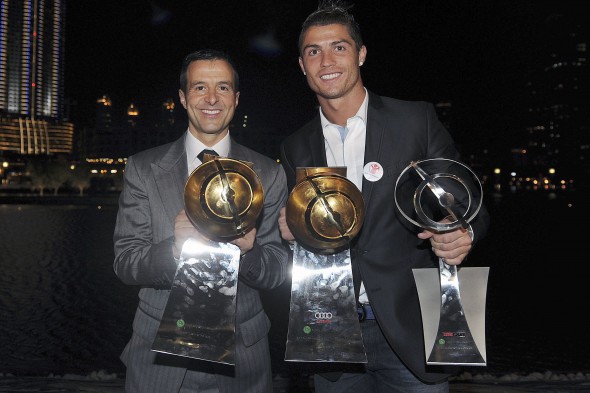 Cristiano Ronaldo receives Globe Soccer Awards