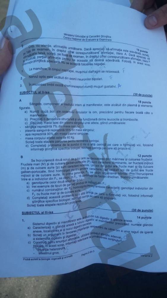 BACALAUREAT 2015 SESIUNEA DE TOAMNĂ. Ce subiecte s-au dat la PROBA OBLIGATORIE  