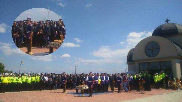 Primele imagini de la înmormântarea polițistului-erou, ucis de milionarul turc | FOTO