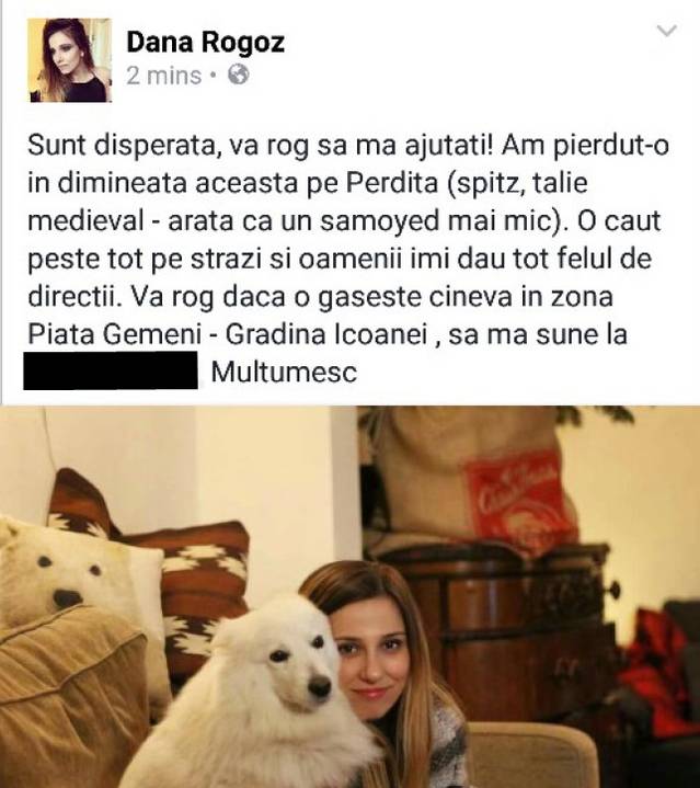 Dana Rogoz a trecut prin momente cumplite! Vedeta a anunțat totul pe Facebook