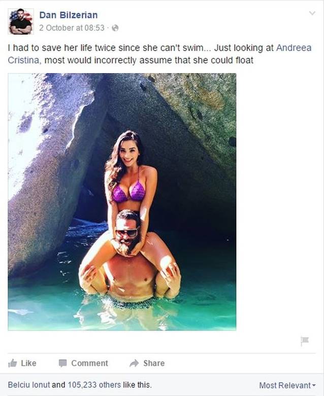 Dan Bilzerian, “eroul” unei românce