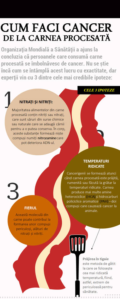 Află de ce faci CANCER de la CARNEA PROCESATĂ!