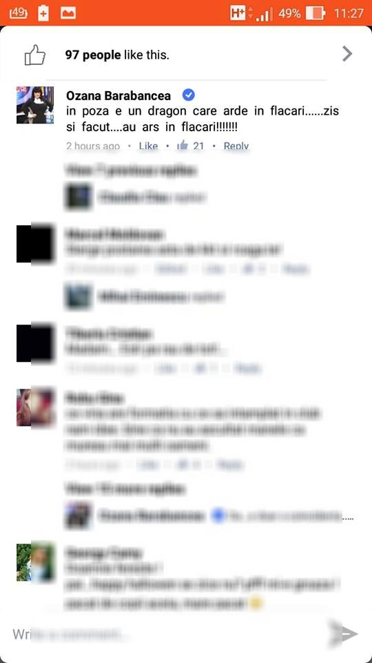 Ce rușine! Ozana Barabancea a luat la MIȘTO INCENDIUL: "Zis și făcut, au ARS ÎN FLĂCĂRI"