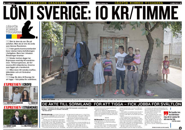 Nici prinț, nici cerșetor, ci sclav în Suedia! Campania ziarului Expressen dezvăluie viața reală a românilor care speră să facă avere în Scandinavia