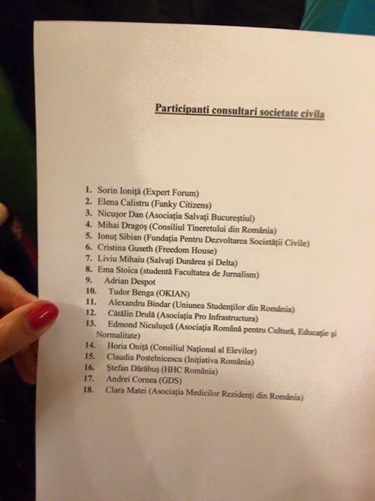 ADI DESPOT S-A RĂZGÂNDIT și merge la NEGOCIERILE DE LA COTROCENI CU IOHANNIS. Alături de el mai sunt NICUȘOR DAN, SORIN IONIȚĂ, LIVIU MIHAIU, CRISTINA GUSETH, CĂTĂLIN DRULĂ și alți lideri de ONG-uri. LISTA COMPLETĂ E AICI!