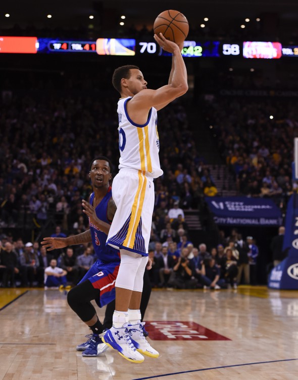 Lui Steph Curry nu-i tremură mâna   FOTO: EPA