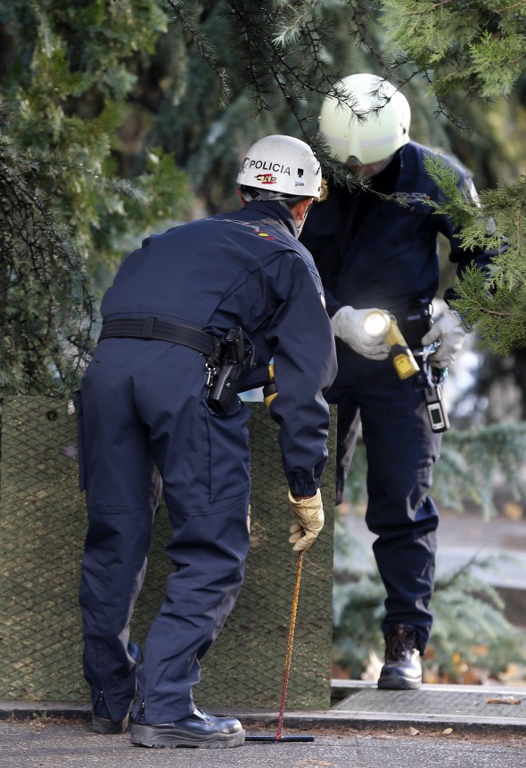 Security measures ahead of soccer match in Madrid