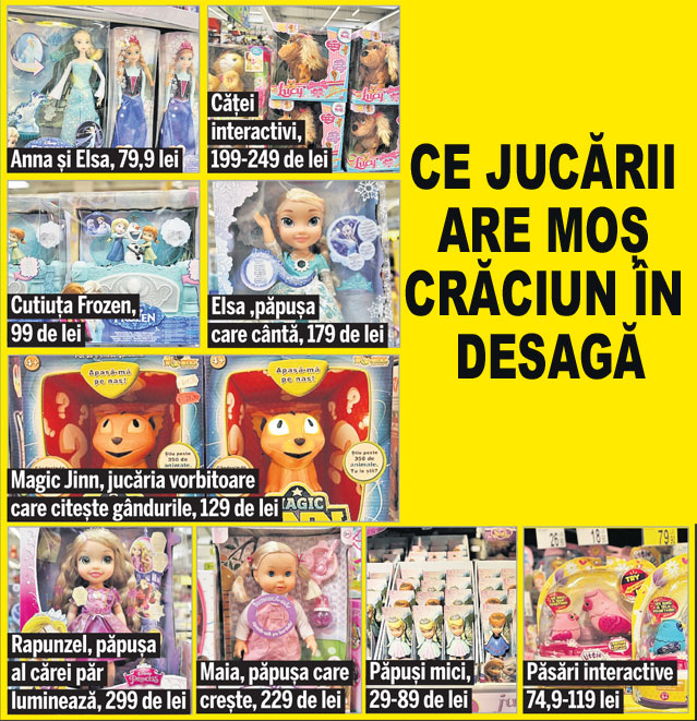 Topul cadourilor preferate de copii | Ce jucării are Moș Crăciun în desagă