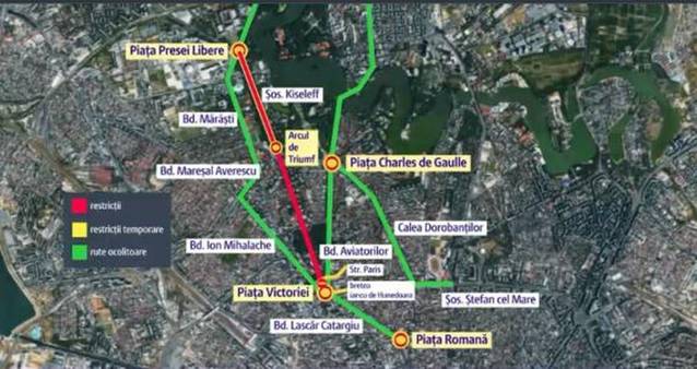 Transportatorii au blocat, azi, Piaţa Victoriei, cu mii de mașini. La ora 15 protestul s-a încheiat. Ce a spus vicepremierul Dîncu după întâlnirea cu transportatorii | Foto & Video