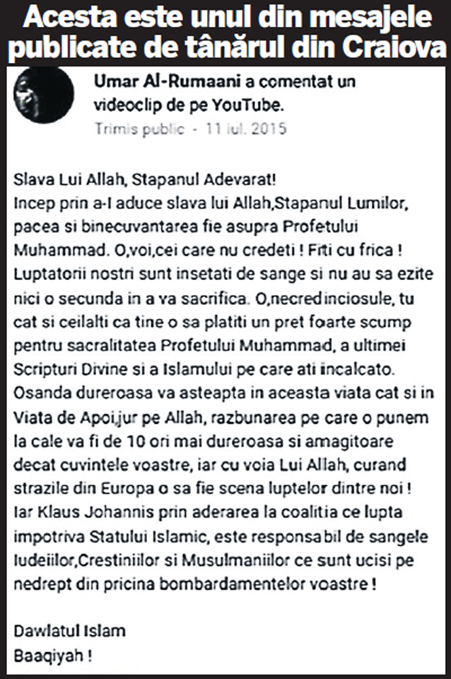 Președintele Iohannis, în vizorul jihadistului Luigi! Adolescentul simpatizant ISIS a trimis zeci de mesaje amenințătoare către șeful statului