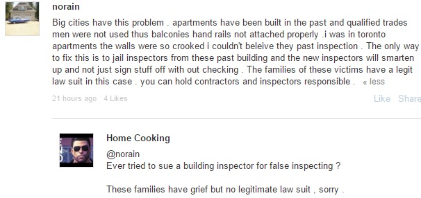 Lucian Bute riscă să înfunde pușcăria, după ce doi oameni au murit ca urmare a prăbușirii de pe balconul apartamentul său. ”Întreținerea locuinței e obligația proprietarului!”, acuză directorul de la Amenajări Urbane. Canadienii l-au luat la ochi pe gălățean! / GALERIE FOTO