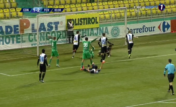 Faza golului din minutul 84   FOTO: Captură Digi Sport