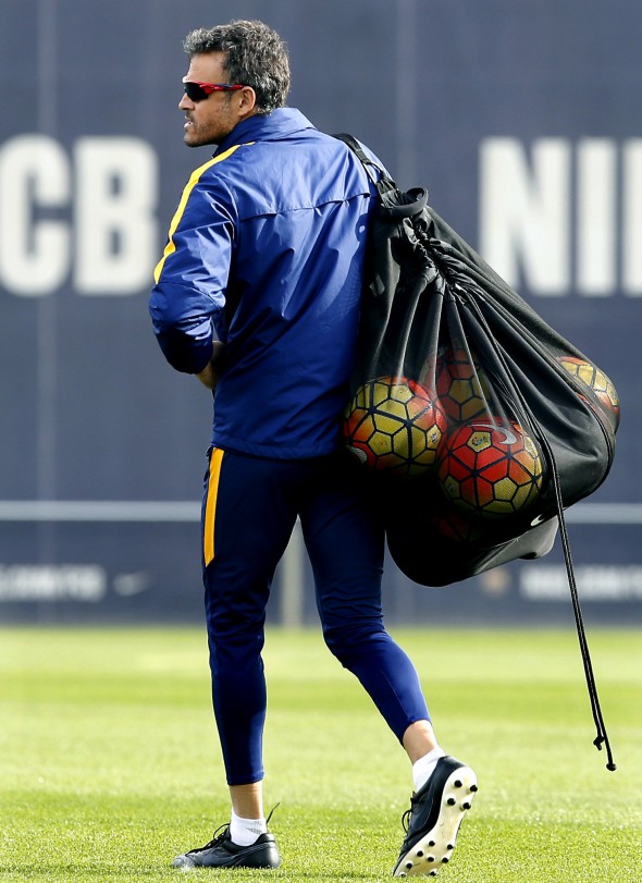 Barcelona training