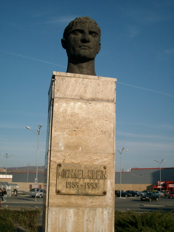 Statuia lui Michael Klein din Hunedoara