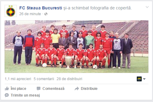Fotografia de profil a celro del a FCSB cuprinde cele două trofe europene FOTO: Captură Facebook